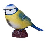 Figurine D’Oiseau Mésange Bleue Peinte À La Main Mojo Fun Modèle Animaux Âges 3+