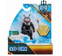 Figurine d'action avec accessoires, env. 10 cm, mobile, connue des bandes dessinées, convient pour Aquaman Black Manta Limited Edition Orm, jouet à partir de 3 ans (Black Manta)