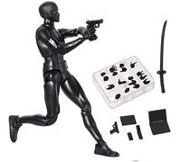 Figurine d'action Body-Kun en PVC pour S H Figuarts avec boîte pour artistes outils de dessin (Noir)