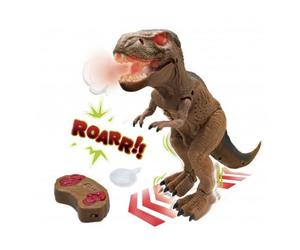 Figurine d'action - BUKI - 37293 - Tyrannosaure télécommandé 31 cm - Pattes articulées - Crache de la fumée
