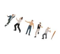 Figurine d'action de petites personnes, échelle 1/64, scène de rue, combats, homme, accessoires de Table de sable
