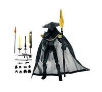 Figurine d'action - Figurine mobile imprimée en 3D | 13 cm grand guerrier de la quatrième génération imprimé en 3D avec plusieurs articulations, combattant épée errant, avec cape et pour la décoration