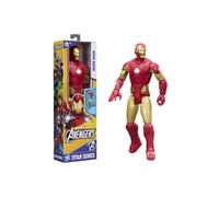 Figurine d'action Hasbro Marvel Avengers Titan Series Iron Man 29 cm Rouge et Or