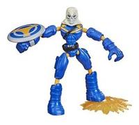 Figurine d'action MARVEL Avengers Taskmaster Bend and Flex 6 pouces avec accessoire Or