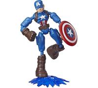 Marvel Comics Figurine Captain America Bend and Flex Multicolore Enfants