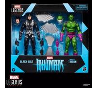 Figurine d'action Ml Inhumans Black Bolt et Triton Af Hasbro