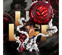Figurine d'action modèle de statue en PVC, collection de jouets et cadeaux, Poing géant King Gun du quatrième gear de One Piece, 22cm/8,66 pouces 1 piècePolychlorures de vinyle
