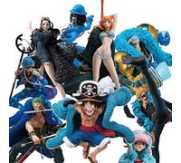 Figurine d'action One Piece 20ème Anniversaire Version Bleue Luffy Zoro Chopper Sanji Robin Franky Usopp Nami Brook Modèle Jouet Luffy