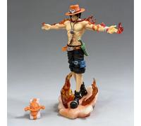Figurine d'action One Piece Ace de 28cm, Portgas D Ace, Statue en PVC, modèle de collection, jouets pour enfants, cadeaux de noël No box