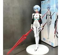 Figurine d'action Rei Ayanami de 23 cm avec lance de Longinus, EVA Neon Genesis Evangelion, modèle de collection d'anime, jouet cadeau pour les fans A with box