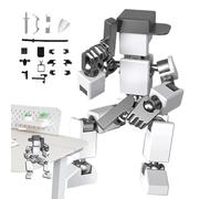 Figurine d'action robot - ABS 5 x 9,5 cm | Figurine de héros imprimée en 3D flexible mobile | Figurines d'action interchangeables pour peindre la photographie, les amis, la décoration de bureau et le