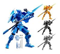 Figurine D'action Robot ABS - Jouet Mobile Multi-articulé | Un Modèle De Figurines À Assembler 4x13 Cm, Décoration De Bureau À Domicile, Accessoires De Jeu De Rôle, Figurine À Collectionner Avec Instr