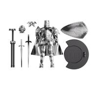 Figurine d'action | Robot médiéval complet du corps - Statue flexible mobile avec tête rotative à 360 degrés pour table de salle à manger