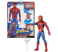 Figurine d'action Spider-Man Titan Hero avec blaster, 2 projectiles et 3 accessoires, pour enfants d?s 4 ans, couleur rouge.