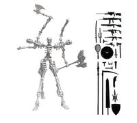 Figurine d'action squelette - Accessoires magnétiques de figurine inclus | Figure articulée décorative | Pour les garçons, filles, adolescents, collectionneurs - salon, chambre, bureau, dortoir,