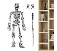 Figurine d'action squelette : modèle d'articulation mobile, jouet d'assemblage complet du corps, figurine d'affichage flexible | Pièce de décoration d'étagère de bureau pour collection MA