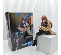 Figurine d'action Steins Gate Kurisu Makise assise, modèle en PVC de haute qualité, décoration de bureau quotidienne, ornement créatif, jouet de collection, cadeau No Box