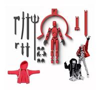 Figurine d'action T13 avec capuche Dummy13 Robot magnétique imprimé 3D Jouets mobiles articulés DIY Poupée assemblée pour la maison et le bureau