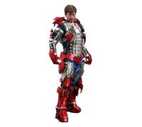 Figurine d'action très détaillée Iron Man 2 Tony Stark Mark V Suit Up 1:6 12"