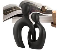 Figurine d'amoureux de l'art esthétique, sculpture abstraite esthétique - Statue de couple d'amoureux en résine abstraite simple, sculpture humaine d'art esthétique, statuette décorative