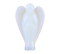 Figurine d'ange, de Pierre de guérison en Cristal de Forme d'ange en Opale Naturelle de 1,5 Pouces