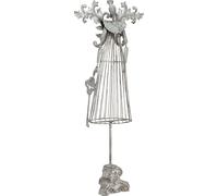 Figurine d'ange en métal vintage sur socle, décoration de table shabby chic H67cm, idée cadeau