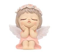 Figurine d'ange pour tableau de bord de voiture, décoration de gâteau, rose, taille S