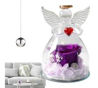 Figurine d'ange, préservée en figurines d' en verre Cadeaux | Eternal Flower Gift pour Noël, mariage, anniversaire, Thanksgiving