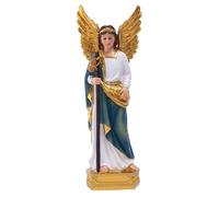 Figurine d'ange Raphael en résine - Sculpture de table en résine, décoration de table d'archange Raphaël | Statue de l'archange Saint Raphaël en résine | Figurine de Noël pour meubles TV, tables de