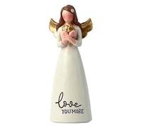 Figurine d'ange « Tree of Loyalty » peinte à la main - Souvenir de chiens et amis fidèles - Décoration symbolique pour la maison et l'étagère - Idée cadeau inspirante pour les amoureux des animaux de