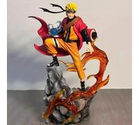 Figurine d'anime Naruto, Uzumaki Naruto, Uchiha Sasuke, modèle d'action en PVC, statue, ornement de bureau, collection de jouets, cadeau, 23 cm Sasuke