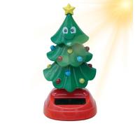 Figurine dansante à énergie solaire - Décoration de Noël pour tableau de bord de voiture | Matériau ABS avec sucette, barbe et étoiles, décoration de vacances compacte pour rebord de fenêtre, maison