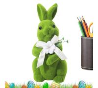 Figurine d'art confinée compacte de lapin en velours | Lapin De Pâques En Mousse Pour La Famille Et Sur L'étagère Dans L'entrée De La Maison Intérieure Et Dans La Chambre