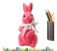 Figurine d'art confinée compacte de lapins verrouillés | Lapin De Pâques En Mousse Pour La Famille Et Sur L'étagère Dans L'entrée De La Maison Intérieure Et Dans La Chambre
