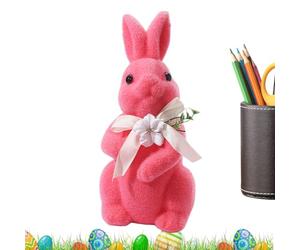 Figurine d'art confinée compacte de lapins verrouillés | Lapin De Pâques En Mousse Pour La Famille Et Sur L'étagère Dans L'entrée De La Maison Intérieure Et Dans La Chambre
