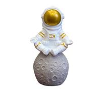 Figurine d'astronaute créative miniature - Décoration de bureau originale en résine - Motif espace - Idée cadeau pour enfants - Décoration d'anniversaire - Décoration de gâteau de bureau