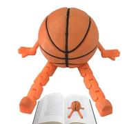 Figurine de basket-ball assis | Figurine de basket-ball assis | Petite décoration portable et amusante | Scène applicable | Grande durabilité | 7,8 x 8,1 x 4 cm | Pour les fans de bureau, hommes et