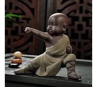 Figurine de bébé Bouddha méditant faite à la main, statue de Bouddha Fengshui, sculpture de moine de jardin zen, décoration intérieur/extérieur pour la maison, le jardin, la terrasse, la cour, 6