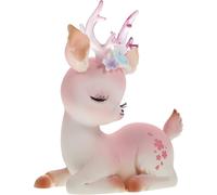 Figurine De Bébé Cerf Pour Gâteau, Mini Statue, Cerf, Renne, Faon, Décoration Miniature Pour Table Et Bureau, Animal Des Bois, Ornement Pour Fête Prénatale, Anniversaire