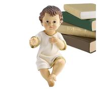 Figurine De Bébé Jésus en Miniature,Statue de Crèche de Noël en Résine | Statue Et Ornements Miniatures Chrétiens, Décorations pour L'Église, La Famille Et La Maison