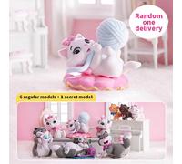 Figurine de boîte mystère de chat moelleux Disney - Un cadeau pour la petite amie, jolie décoration de bureau (livraison aléatoire 1 pièce) Taille UniquePolychlorures de vinyle