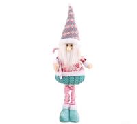 Figurine de bonhomme de neige extensible pour la maison et le bureau, poupée télescopique en tissu conçue pour ajouter de la joie à n'importe quelle pièce (vieil homme)