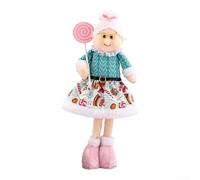 Figurine de bonhomme de neige extensible pour la maison et le bureau, poupée télescopique en tissu conçue pour ajouter de la joie à n'importe quelle pièce (grand-mère)