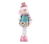 Figurine de bonhomme de neige extensible pour la maison et le bureau, poupée télescopique en tissu conçue pour ajouter de la joie à n'importe quelle pièce (bonhomme de neige)