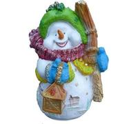 Figurine de bonhomme de neige Statue Déco Statues 40cm Hiver Nouveau Statues Nouveau Sculpture
