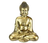 Figurine de Bouddha assis en méditation - Statue de buste - Statue de Bouddha - Feng Shui - Décoration de jardin, terrasses, balcons - Statue de Bouddha - Accessoire d'intérieur - Sculpture de Bouddha