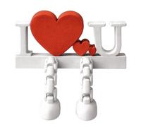 Figurine de bureau - Poupée articulée mobile de 4,33 cœurs | Modèle articulée - Décoration de bureau de Saint-Valentin, pour bibliothèque Rebord de fenêtre Lieu de travail Tableau de bord de voiture