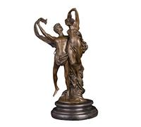 Figurine de Buste d'appréciation de la Maison, Reproduction d'animal, décoration Artistique en Bronze, Sculpture d'amour garçon et Fille pour Ornements décoratifs