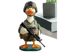 Figurine de canard - Figurine animale en résine - Décoration réaliste - Pour bureau et intérieur - Idée cadeau pour filles et femmes