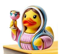 Figurine de canard, Ornements de Noël de 3,5 pouces pour les et les adultes, statue de canard avec conception de thème de vacances, pour le tableau de bord du dimanche Bureau de bureau de bure